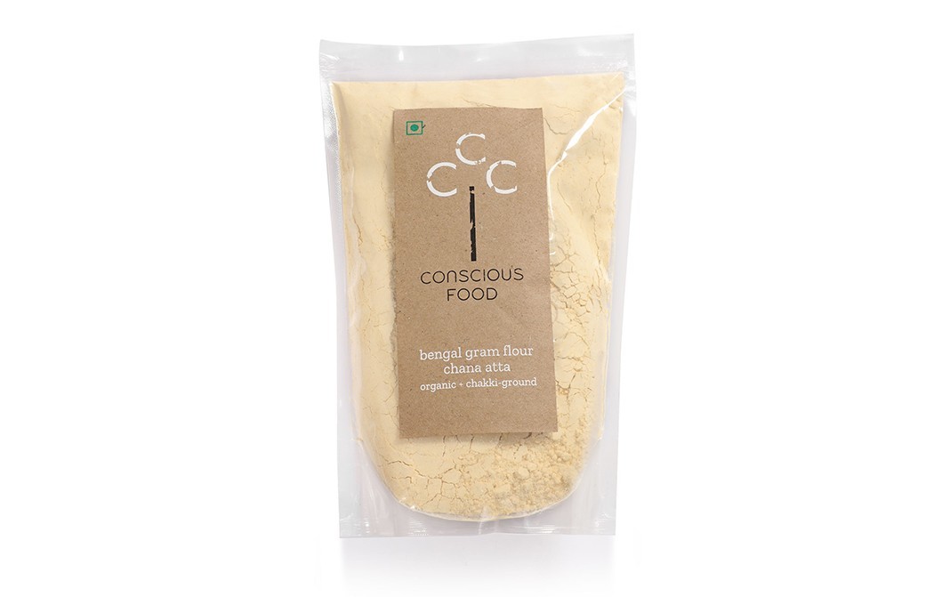 Conscious Food Bengal Gram Flour Chana Atta   Pack  500 grams